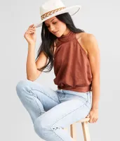 Willow & Root Satin Bubble Tank Top