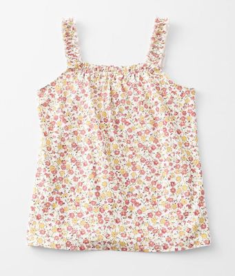 Girls - Willow & Root Ruffled Floral Tank Top