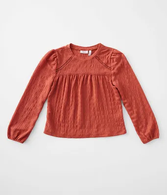 Girls - Willow & Root Crinkle Knit Top