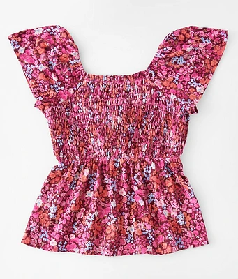 Girls - Willow & Root Floral Print Top
