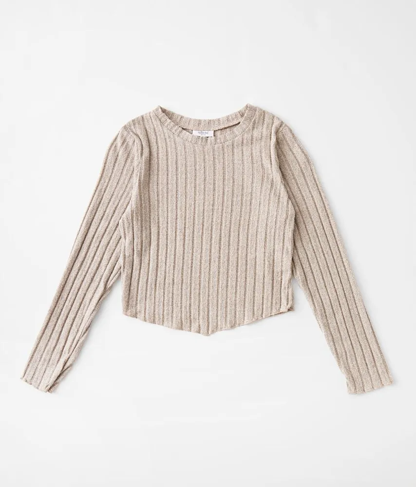 Girls - Willow & Root Ribbed Hanky Hem Top