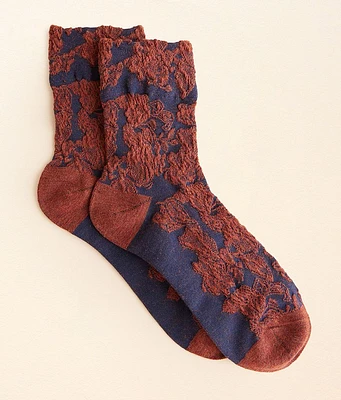 BKE Floral Jacquard Socks