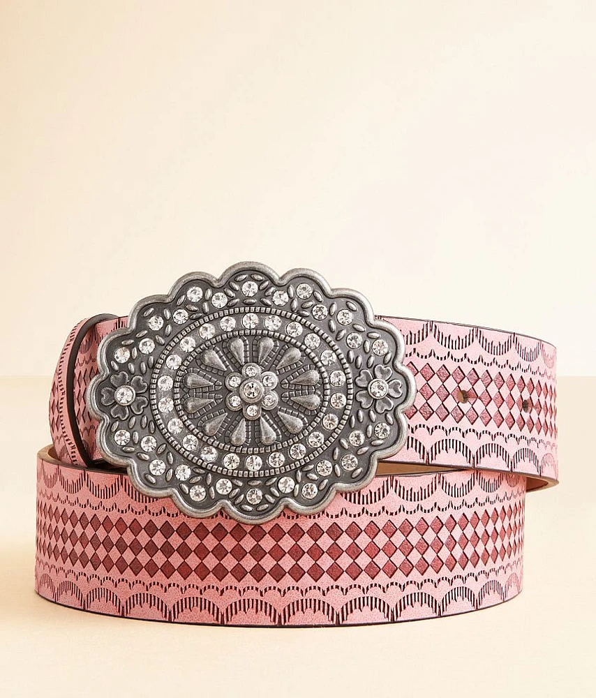 BKE Checkered Glitz Belt