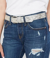 Metallic Chevron Belt