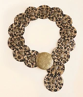 BKE Leopard Circle Belt