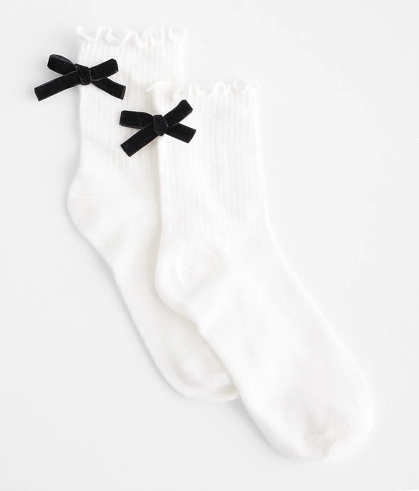 BKE Bow Crew Socks