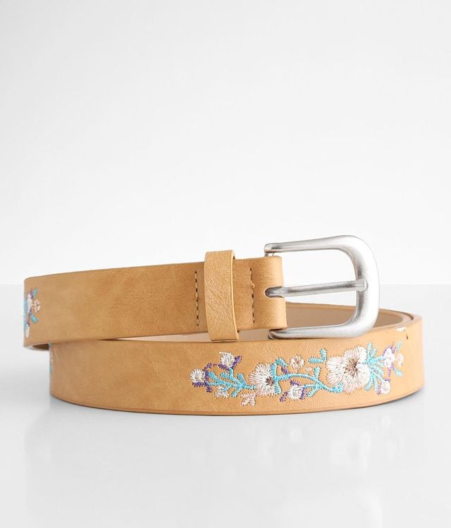 LUCKY NATURAL FLORAL ALL OVER EMB BELT