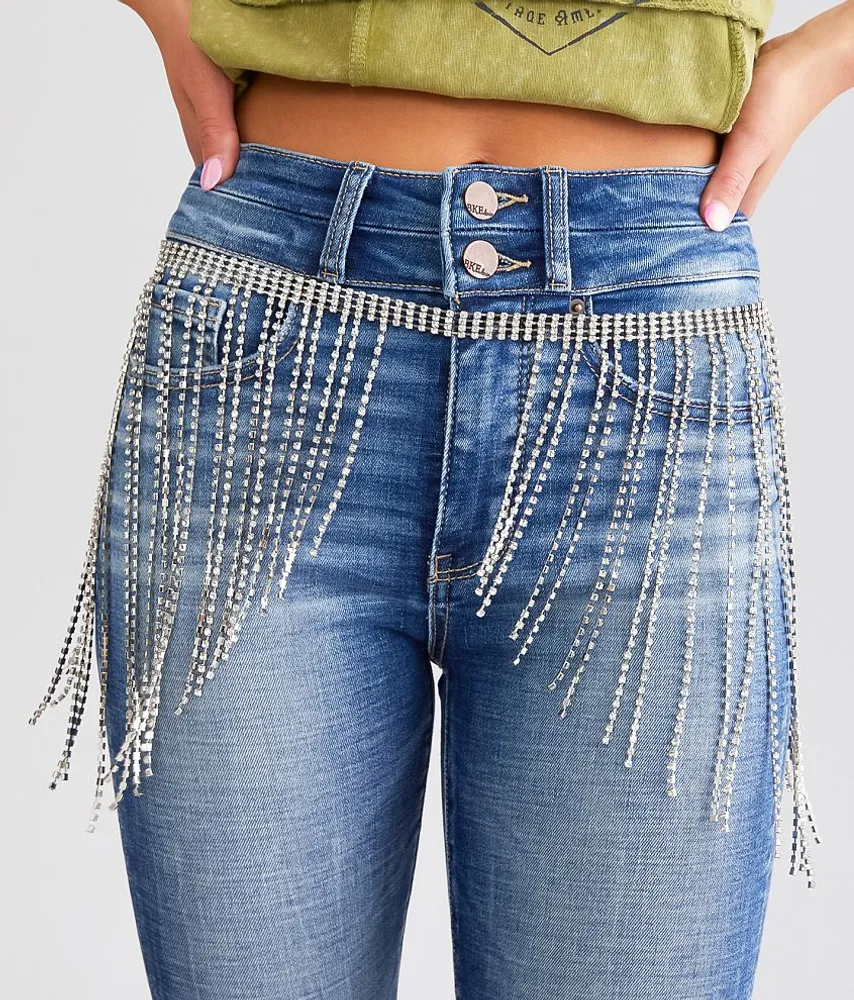 BKE Glitz Fringe Belt