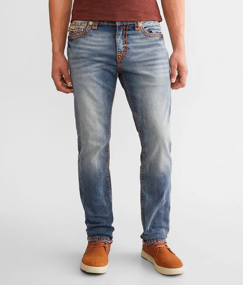 Slim Ripped Dark Wash Stretch Jeans