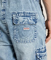 Denim Double Cargo Overalls