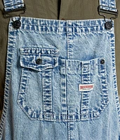 Denim Double Cargo Overalls