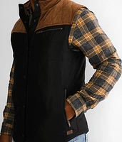 Pieced Corduroy Puffer Vest