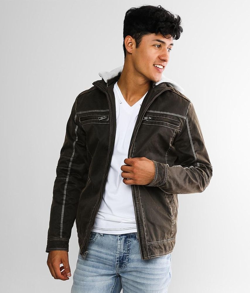 bke faux leather jacket