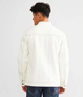 Faux Leather Distressed Jacket