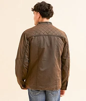 Antique Quilted Faux Leather Jacket
