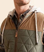 Color Block Hooded Vest