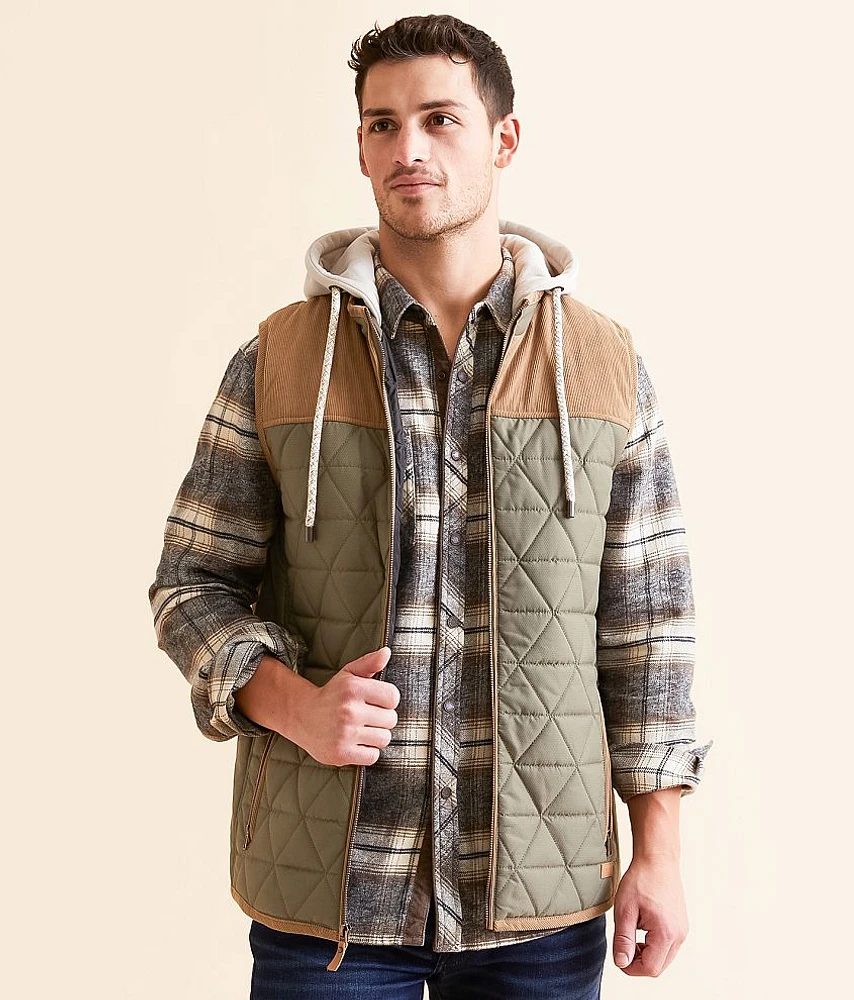 Color Block Hooded Vest