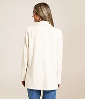 Double Button Knit Blazer
