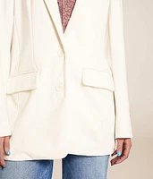 Double Button Knit Blazer