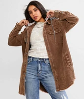 Hooded Corduroy Jacket