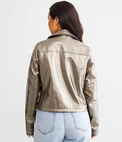 Metallic Moto Jacket