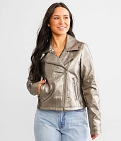 Metallic Moto Jacket