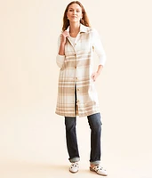 Plaid Tunic Vest