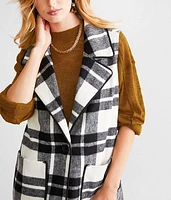 Plaid Tunic Vest
