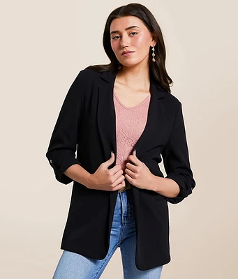 Knit Flyaway Blazer