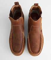 Double Gore Chelsea Leather Boot