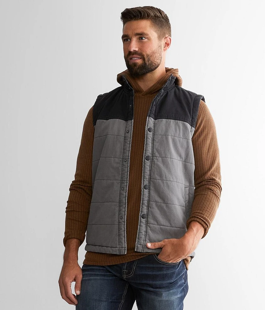Color Block Canvas Vest