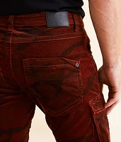 Slim Straight Camo Corduroy Stretch Jean