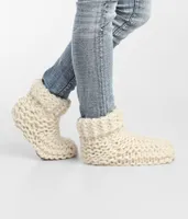 Lemon Cabin Cuffed Sweater Slipper