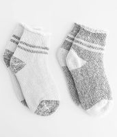 Lemon 2 Pack Roll Over Cuff Socks