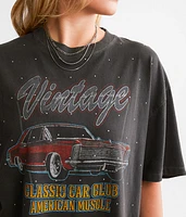 Vintage American Muscle Car Rhinestone T-Shirt