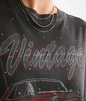 Vintage American Muscle Car Rhinestone T-Shirt