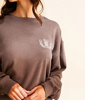 Running Horses Oversized Pullover