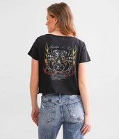 Cropped Front Tie Top
