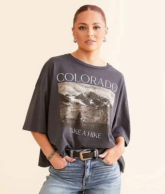 Modish Rebel Colorado Take A Hike Cropped T-Shirt