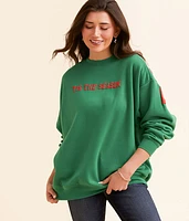 Modish Rebel Tis The Season Oversized Pullover