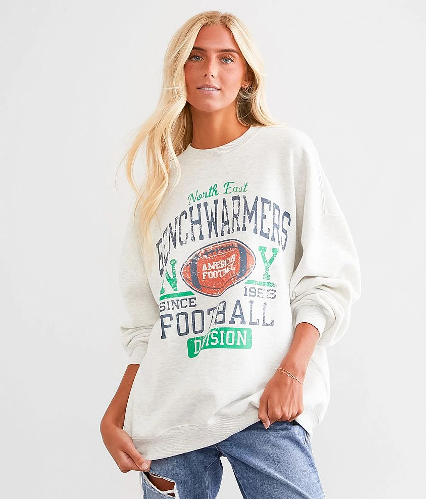 Modish Rebel Benchwarmers Football Oversized Pullover