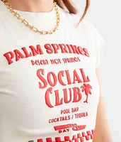 Palm Springs Social Club Cropped T-Shirt