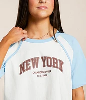 New York Cropped T-Shirt