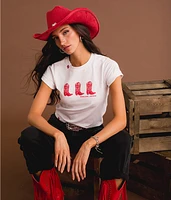 Sterling & Stitch Cowboy Boots T-Shirt