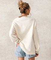 South Beach Oversized Henley Pullover