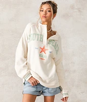 South Beach Oversized Henley Pullover