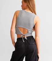 Brushed Knit Waffle Tank