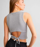 Brushed Knit Waffle Tank