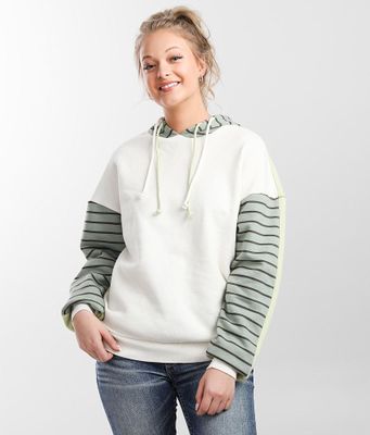 BKE Color Block Hooded Sweatshirt