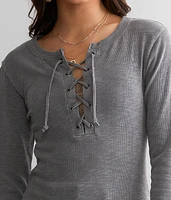 Lace-Up Top